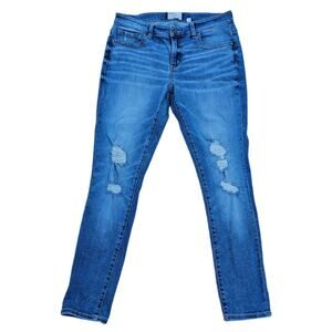 Distressed Jeans Buckle BKE Payton Skinny Size 30 Stretch Denim Crop Ankle